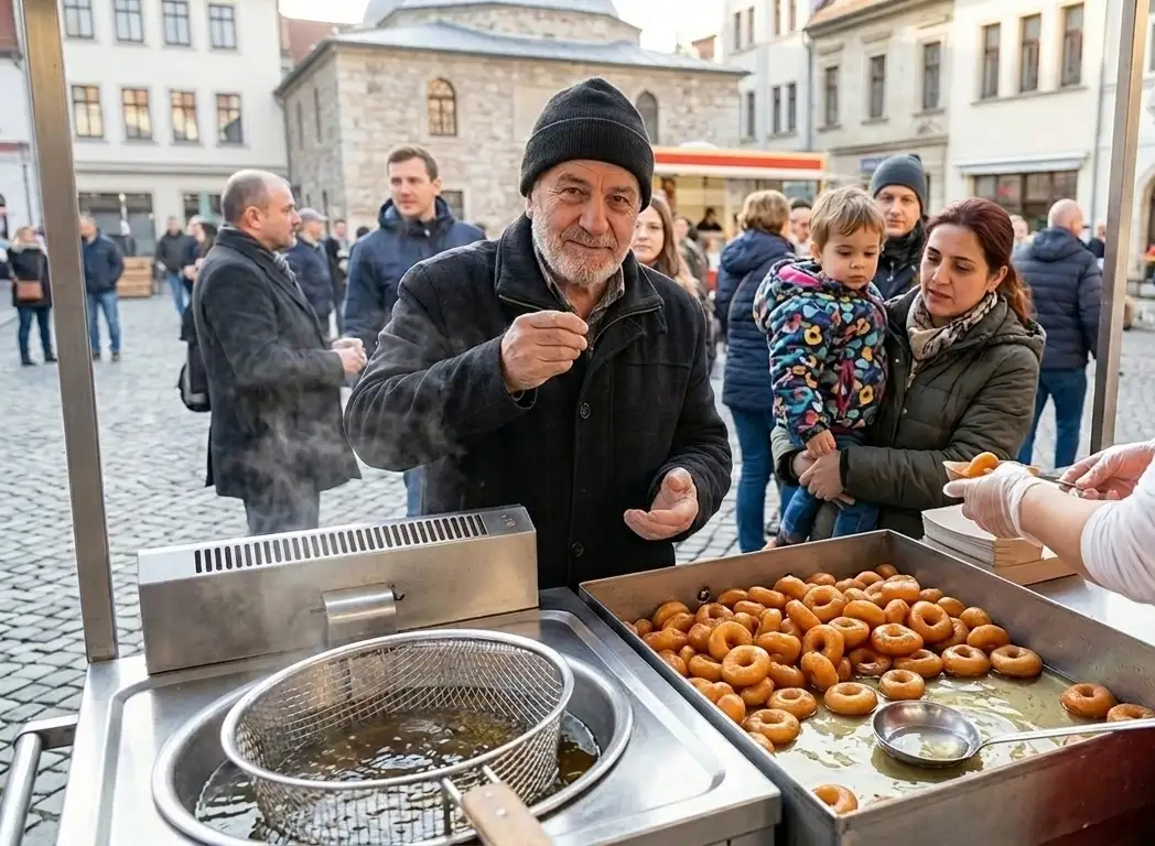 Askida lokma, hayır lokması dağıtımı